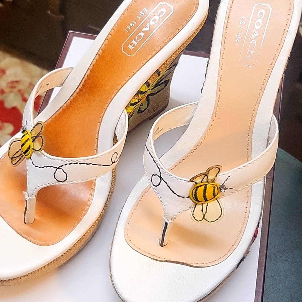 COACH wedge sandals